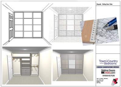 Fully fitted home office and bedroom designs