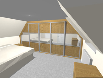 An example of beddom fitted furniture design