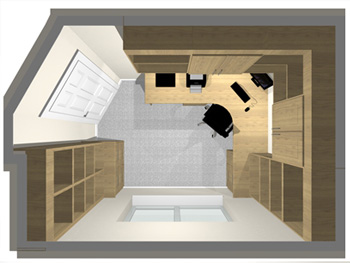 An example of a home office design